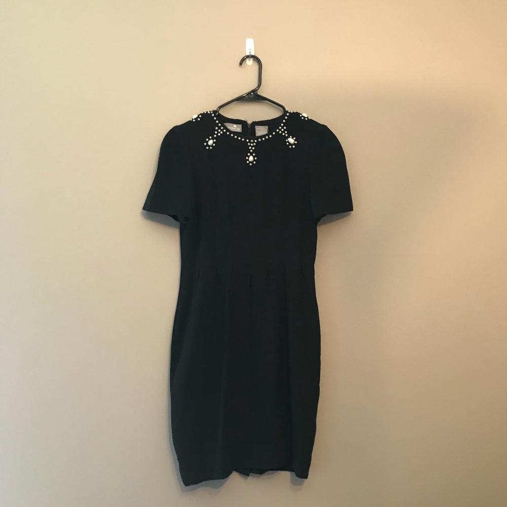 vintage dress w jeweled collar